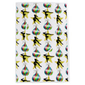 GOUDEN FEESTELIJKE GYMNASTIEK ONTWERP MEDIUM CADEAUZAKJE (Voorkant)