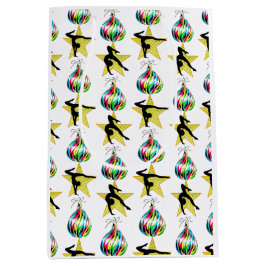 GOUDEN FEESTELIJKE GYMNASTIEK ONTWERP MEDIUM CADEAUZAKJE