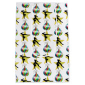 GOUDEN FEESTELIJKE GYMNASTIEK ONTWERP MEDIUM CADEAUZAKJE (Achterkant)