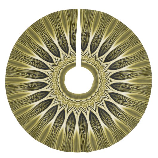 Gouden feestelijke kerstrok kerstboom rok (Voorkant)