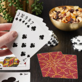 Gouden feestelijke sterrenhemel pokerkaarten (Insitu)