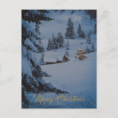 Gouden feestelijke vrolijke kerstfoto feestdagenkaart (Voorkant)