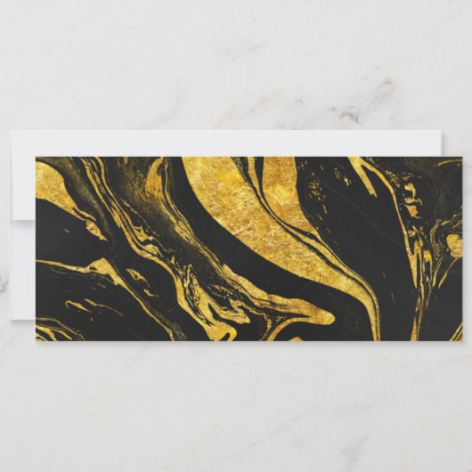 gouden feestticket uitnodigingen (Achterkant)