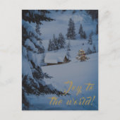 Gouden feestvreugde voor de wereld feestdagenkaart (Voorkant)