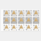 Gouden Festieve Kerstboom Baklabel Labels (Vel)