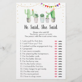 Gouden Fiesta Cactus Hij Zei Zij Zei Spel