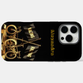 Gouden fietsvlaggen in een gewaagde weergave Case-Mate iPhone case (Achterkant (horizontaal))