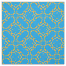 Gouden filigraan en turquoise patroon stof