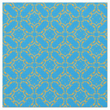 Gouden filigraan en turquoise patroon