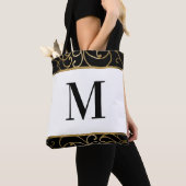 Gouden filigraan rand monogram Tas (Dichtbij)