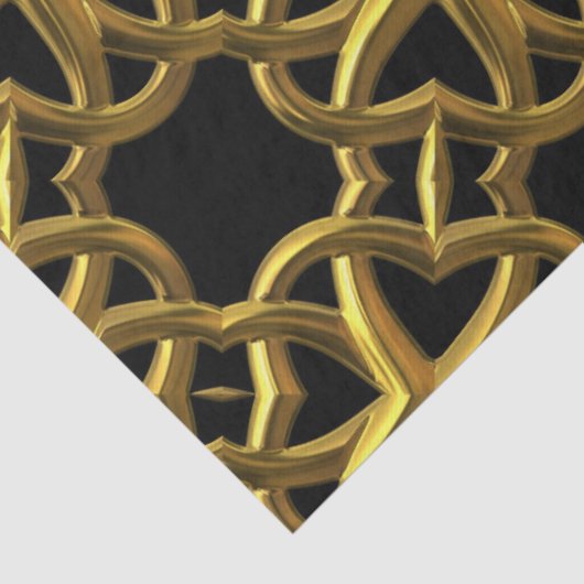 Gouden filigraan tissuepapier (Detail)