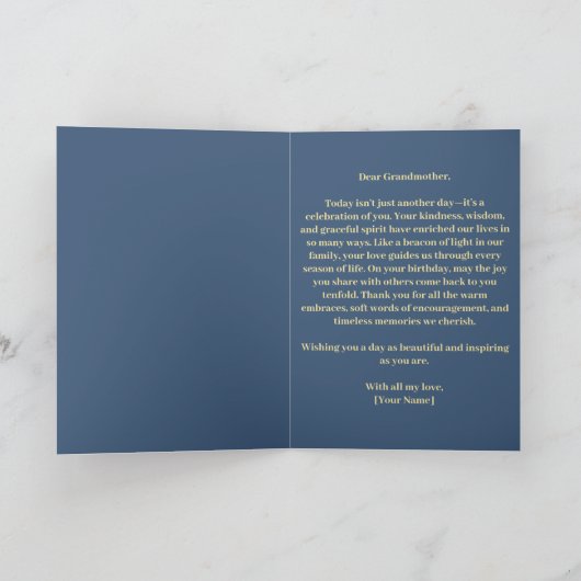 Gouden filigraan wervelingen en elegante script ve kaart (Binnen)