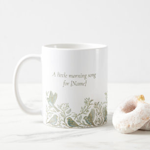Gouden Filigree Art Deco Mus morning song Koffiemok