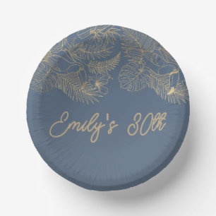 Gouden Filigree Art Deco Toekan Erfgoed Grijs Aa Papieren Kommen