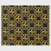 gouden filigreeverpakkingspapier cadeaupapier (Vlak)