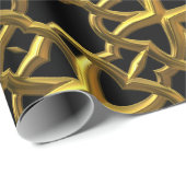 gouden filigreeverpakkingspapier cadeaupapier (Rol Hoek)