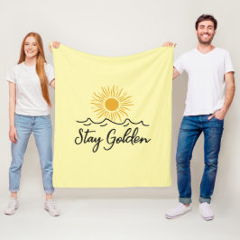 Gouden fleece deken - zacht, warm en vol