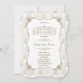 Gouden Fleur-de-lis Great Gatsby jaren 20 stijl Sw Kaart (Voorkant)