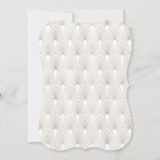 Gouden Fleur-de-lis Great Gatsby jaren 20 stijl Sw Kaart (Achterkant)