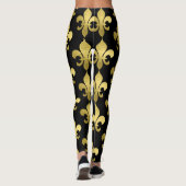 Gouden Fleur de Lis in elke kleur Leggings (Achterkant)