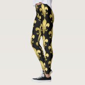 Gouden Fleur de Lis in elke kleur Leggings (Links)