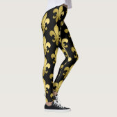 Gouden Fleur de Lis in elke kleur Leggings (Rechts)