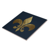 Gouden Fleur de Lis Koninklijk Tegeltje (Zijkant)