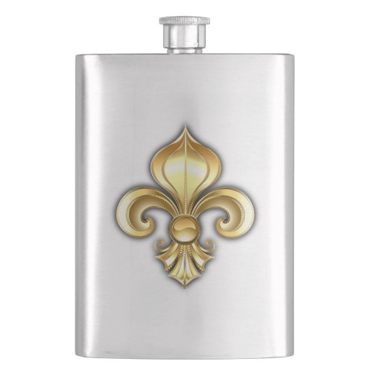 Gouden Fleur de Lis op Blauw Flacon (Voorkant)