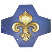 Gouden Fleur de Lis op Blauw Voetbal (Enkel)