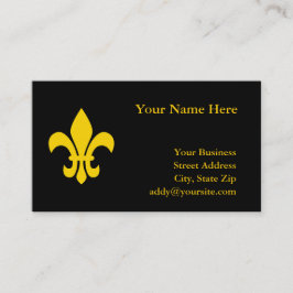 Gouden Fleur de Lis Visitekaartje