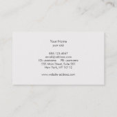 Gouden Fleur De Lis Zwart Visitekaartje (Achterkant)