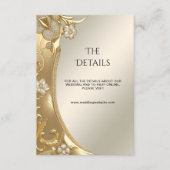 Gouden  Floral Detail behuizing Kaart (Voorkant)