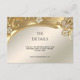 Gouden Floral Detail behuizing Kaart