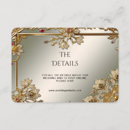 Gouden Floral Lijst Detail Enclosure Kaart