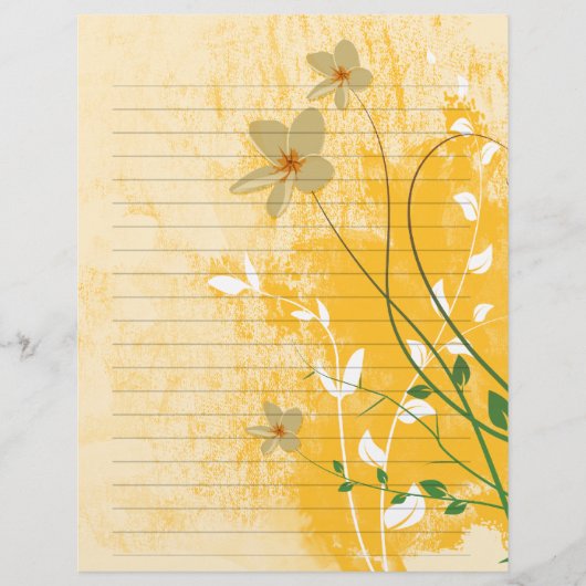 gouden florons modern design met papier (Voorkant)
