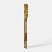 ✨ Gouden Flow Luxe Glitter Frame Druppelend 💎🌟 iPhone Hoesje (Rechterkant)