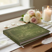 Gouden Foliage Vintage bruiloft Gastenboek