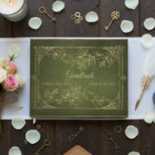 Gouden Foliage Vintage bruiloft Gastenboek