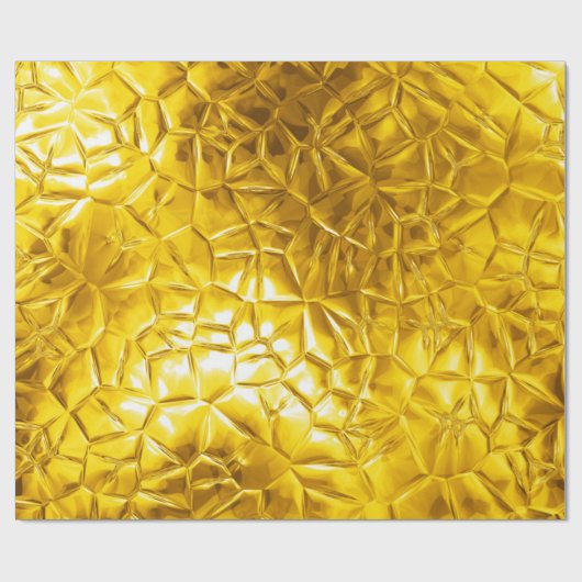 Gouden folie abstract cadeaupapier (Vlak)