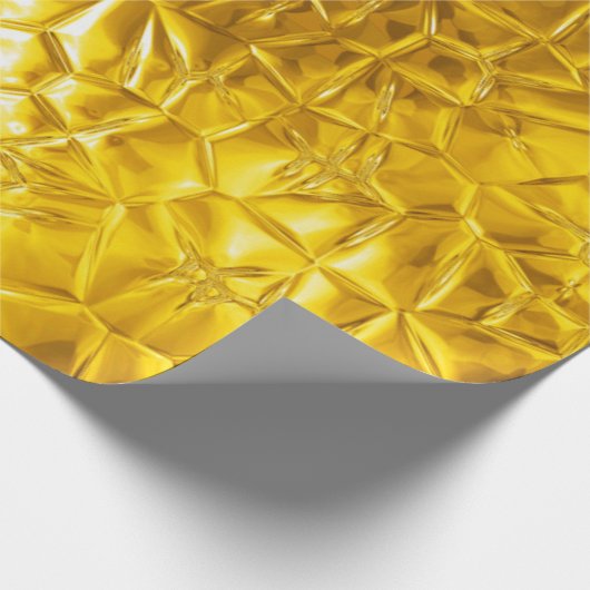 Gouden folie abstract cadeaupapier (Hoek)