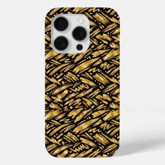 Gouden Folie Abstract Patroon Case-Mate iPhone Case (Achterkant)