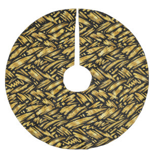 Gouden Folie Abstract Patroon Kerstboom Rok