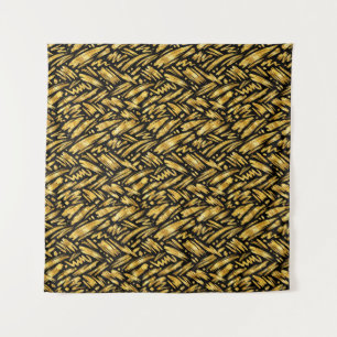Gouden Folie Abstract Patroon Wandkleed