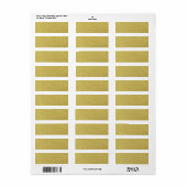 Gouden folie achtergrond textuur etiket (Full Sheet)