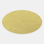 Gouden folie achtergrond textuur ovale sticker (Voorkant)