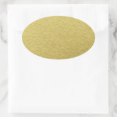 Gouden folie achtergrond textuur ovale sticker (Tas)