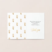 Gouden folie ananas, dank je folie kaarten (Binnen)