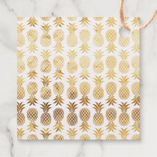 Gouden folie ananas - je bent zo zoet - tropisch bedankjes labels (Achterkant)