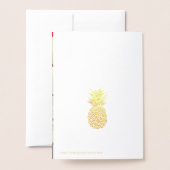 Gouden folie Ananas Tropische bruiloft Save the Da Kaarten (Met envelop)
