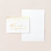 Gouden folie Bedankt Notecard Kaarten (Display)